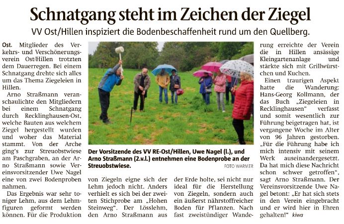 RZ-Bericht: Schnatgang im Zeichen der Ziegeleien