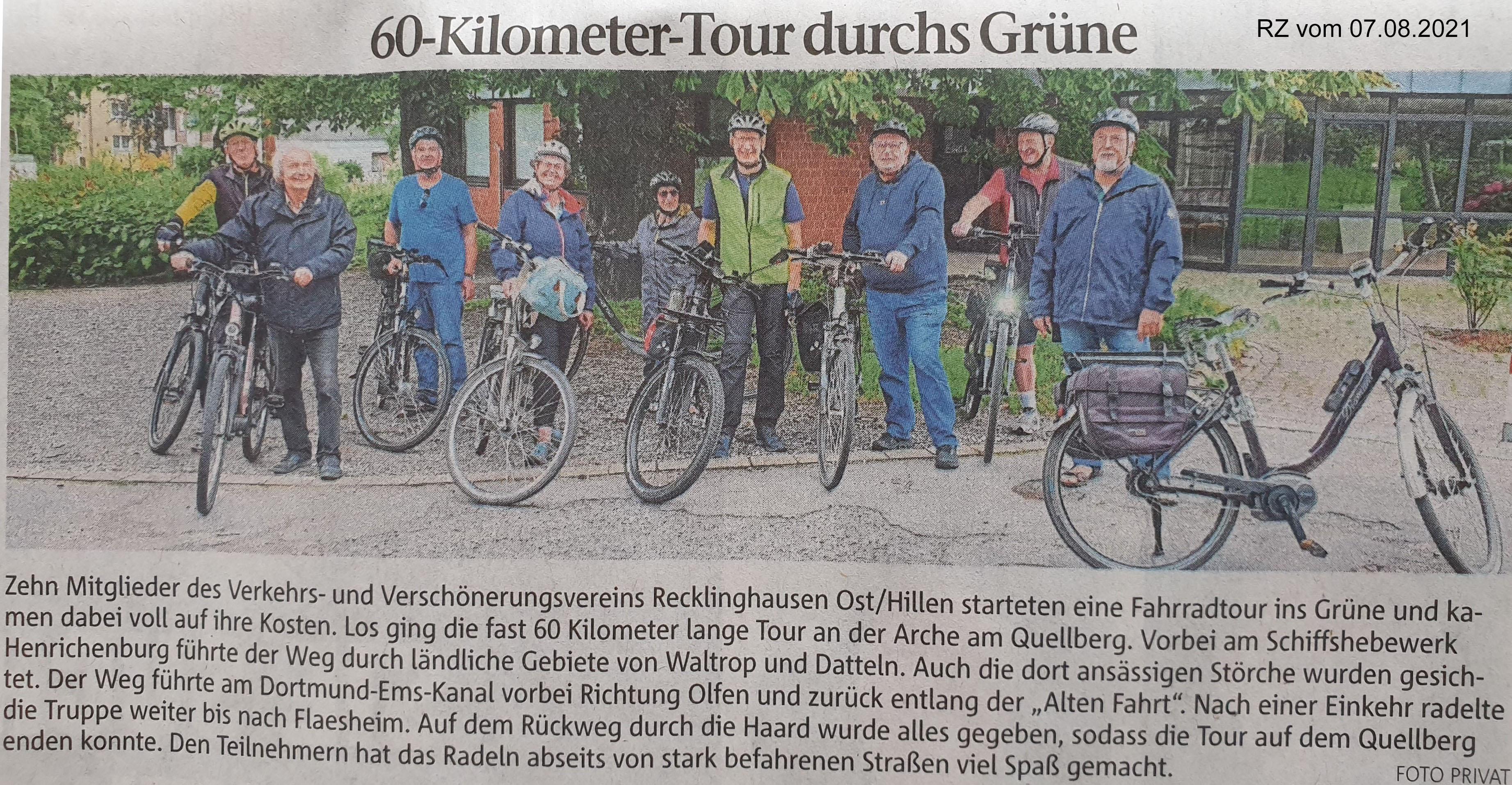 RZ-Bericht vom 07.08.2021